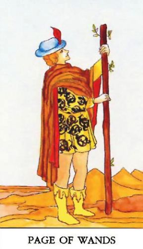 Značenje tarot karte Paž štapova