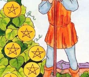Značenje tarot karte Sedmica diskova