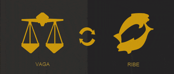 Vaga i Ribe - slaganje horoskopskih znakova