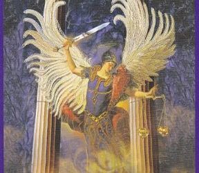 Anđeoski tarot – Pravda – Arhanđel Rakel