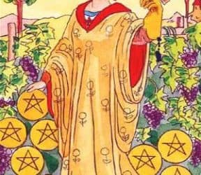 Značenje tarot karte Devetka diskova