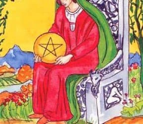 Značenje tarot karte Kraljica diskova