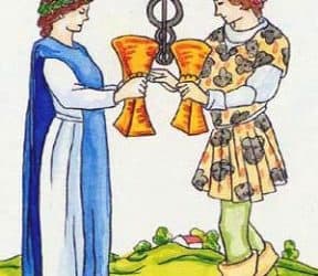 Značenje tarot karte Dvojka pehara