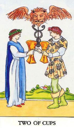 Značenje tarot karte Dvojka pehara
