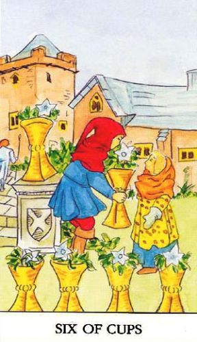 Značenje tarot karte Šestica pehara
