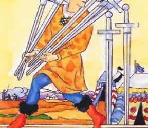 Značenje tarot karte Sedmica mačeva