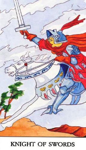 Značenje tarot karte Vitez mačeva