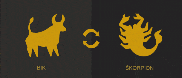 Bik i Škorpion - slaganje horoskopskih znakova